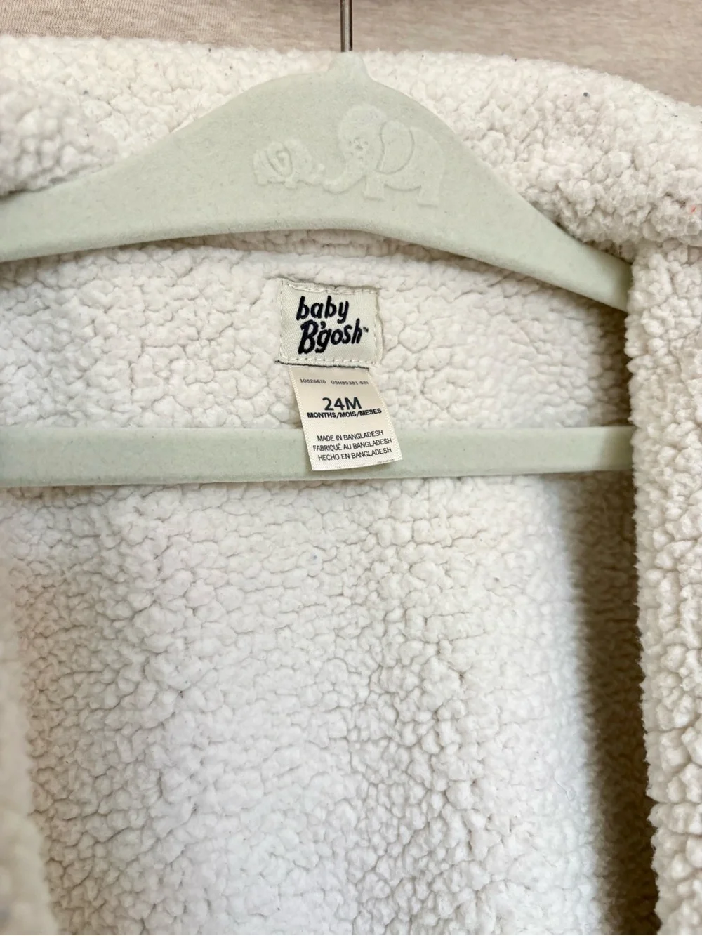 Baby Sherpa Faux Suede Jacket size 24 months